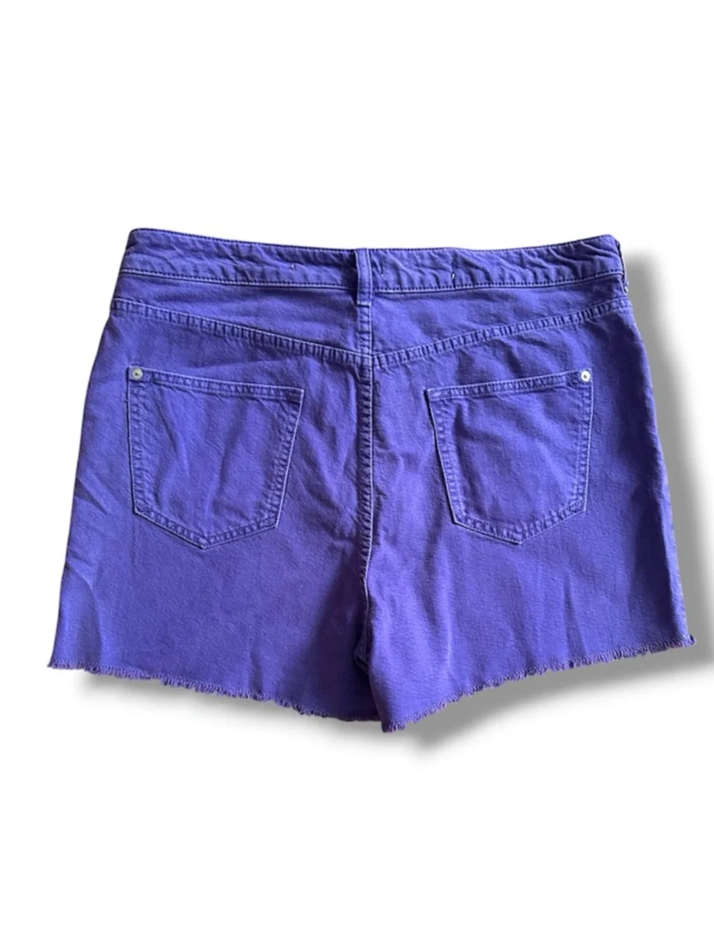 NWT Anthropologie Pilcro High Rise Purple Jean Shorts Women’s Sz 32 Summer Denim - Picture 2 of 16